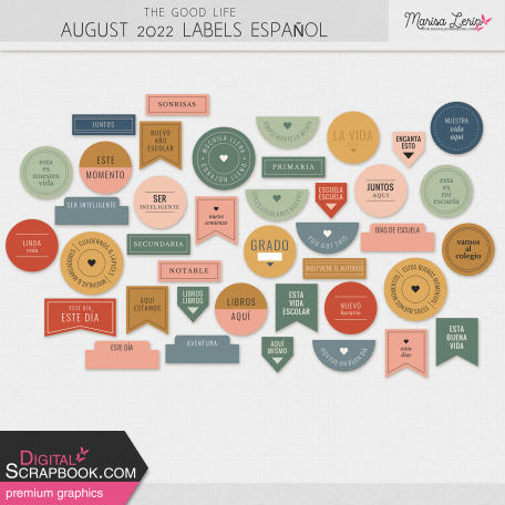 The Good Life: August 2022 Labels Español Kit