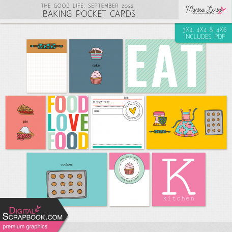 The Good Life: September 2022 Baking Pocket Cards Kit