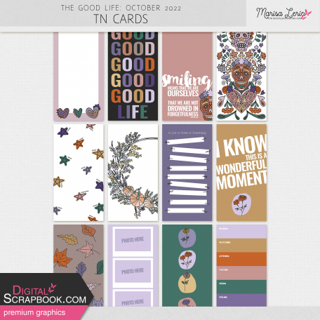 The Good Life: October 2022 TN Cards Kit