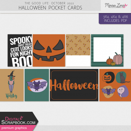 The Good Life: October 2022 Halloween Pocket Cards Kit