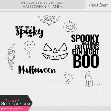 The Good Life: October 2022 Halloween Stamps Kit