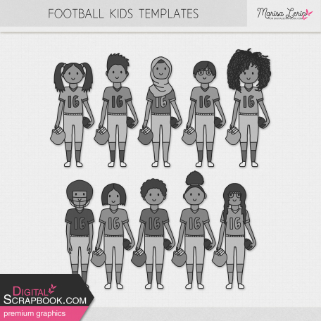 Football Kids Templates Kit