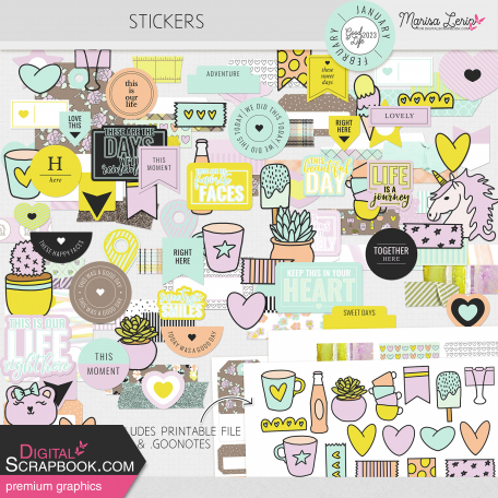 The Good Life: January/February 2023 Stickers Kit