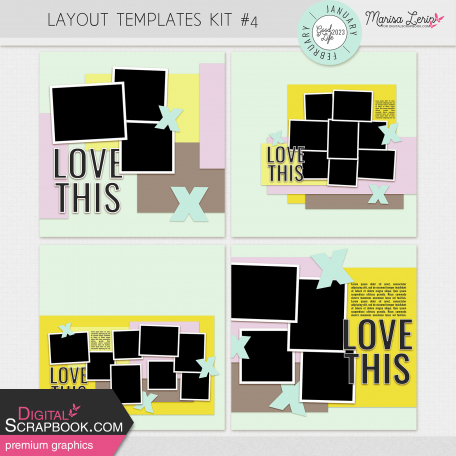 The Good Life: January/February 2023 Layout Template Kit #4