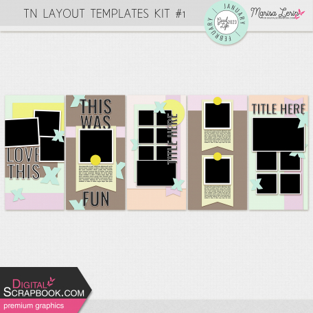 The Good Life: January/February 2023 TN Layout Template Kit #1