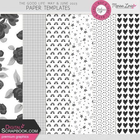 The Good Life: May & June 2023 Paper Templates Kit