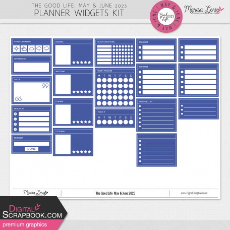 The Good Life: May & June 2023 Planner Widgets Kit