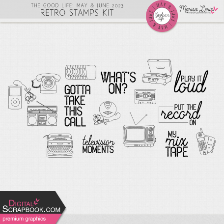 The Good Life: May & June 2023 Retro Stamps Kit