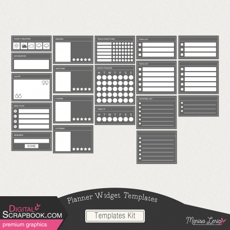 Planner Widget Templates Kit