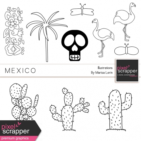 Mexican Illustrations Kit