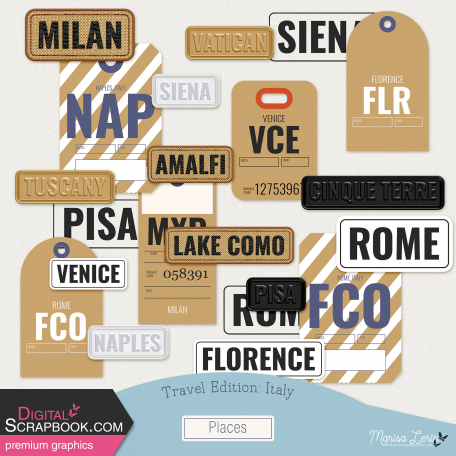 Travel Edition: Italy Places Kit
