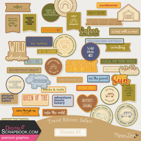 Travel Edition: Safari Stickers Kit