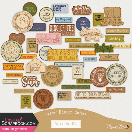 Travel Edition: Safari Words Kit