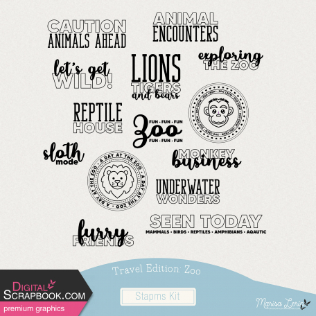 Travel Edition: Zoo Stamps Kit