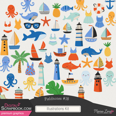 Fieldnotes #18 Illustrations Kit
