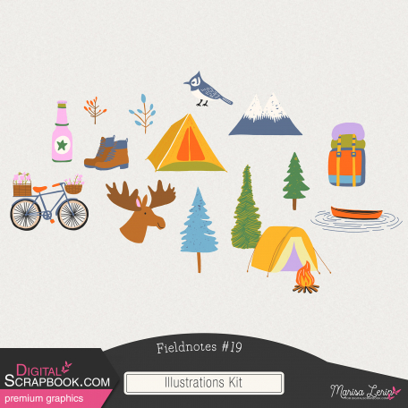 Fieldnotes #19 Illustrations Kit