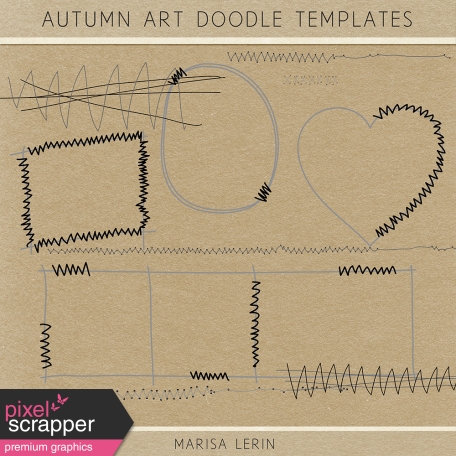 Autumn Art Doodle Templates Kit