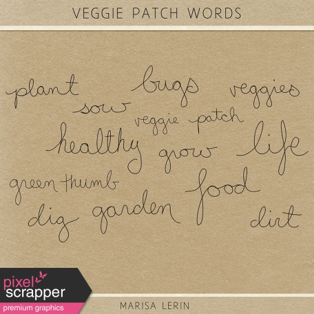 The Veggie Patch Words Kit