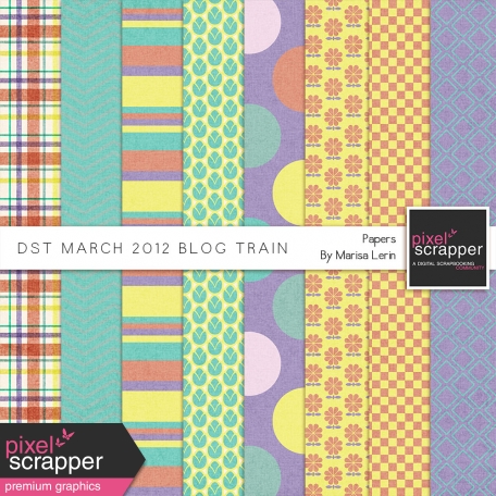 DST March 2012 Blog Train Papers Kit