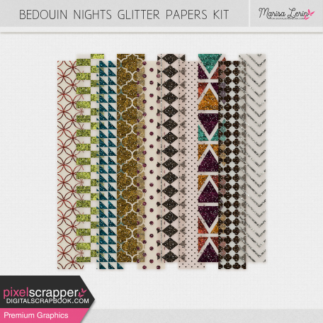 Bedouin Nights Glitter Transparencies Kit