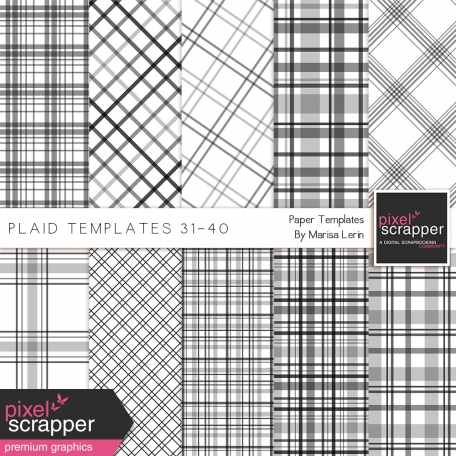 Plaid Paper Templates 31-40 Kit