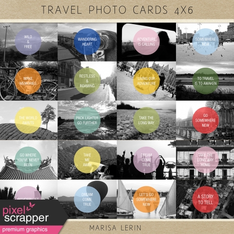 Travel Photo Cards 4x6 Kit