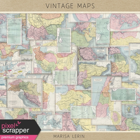 Vintage Maps Kit