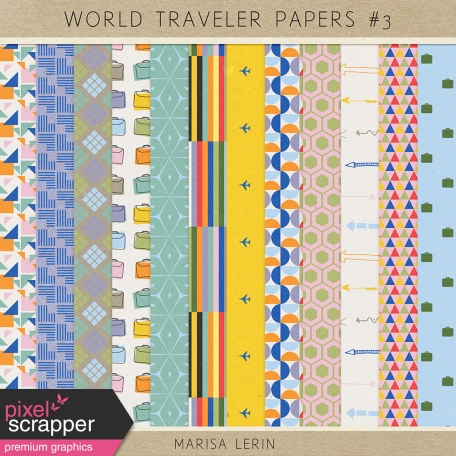 World Traveler Papers Kit #3
