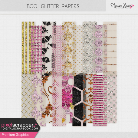 Boo! Glitter Transparencies Kit