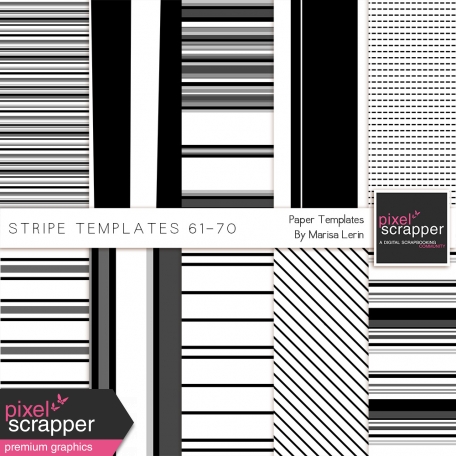 Stripe Paper Template Kit (61-70)