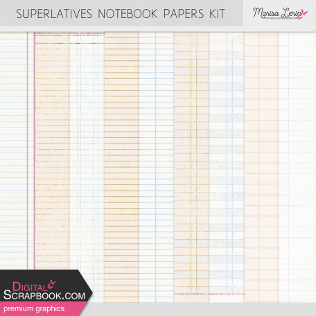 Superlatives Notebook Paper Kit