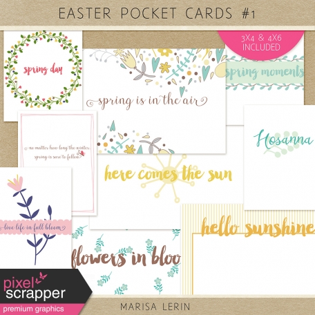 Easter Pocket Cards Kit #1