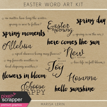 Easter Word Art Kit