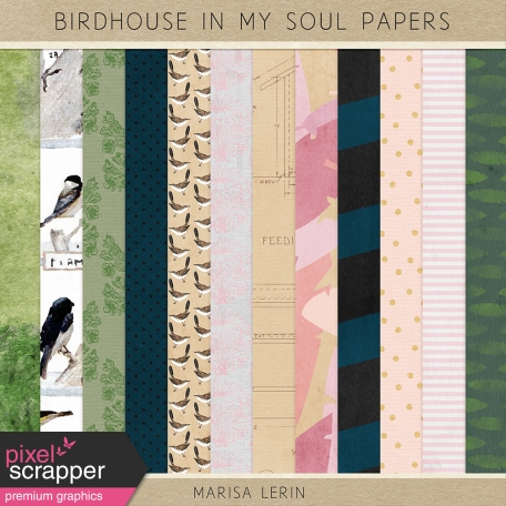 Birdhouse In My Soul Papers Kit #1