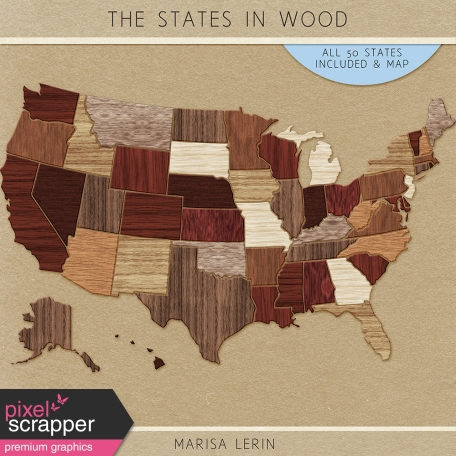 The States In Wood Kit