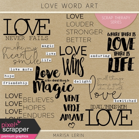 Love Word Art Kit