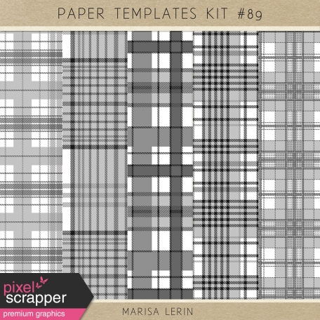 Paper Templates Kit #89 - Plaids