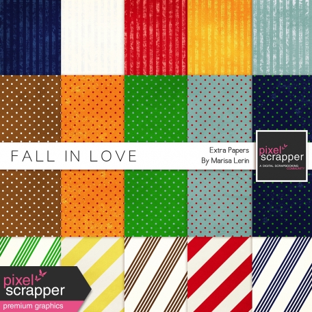 Fall In Love Extra Papers Kit