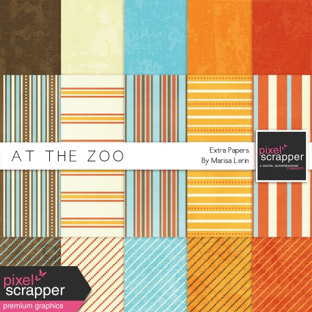 At the Zoo Extra Papers Kit