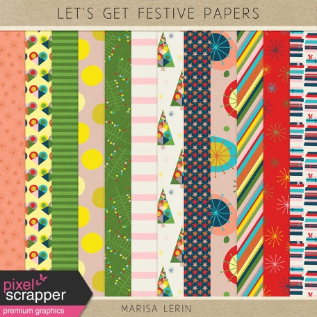 Let's Get Festive Papers Kit