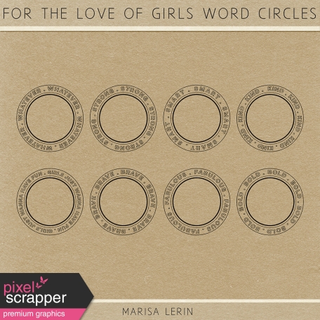 For the Love of Girls Word Circles Kit