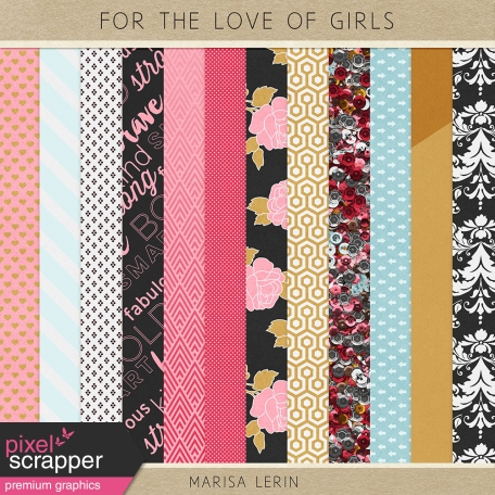 For the Love of Girls Papers Kit