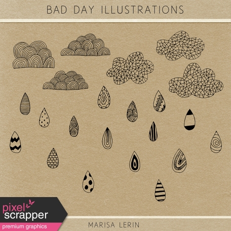 Bad Day Illustrations Kit