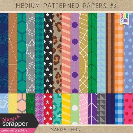 Build Your Basics: Medium Patterned Papers Kit #2