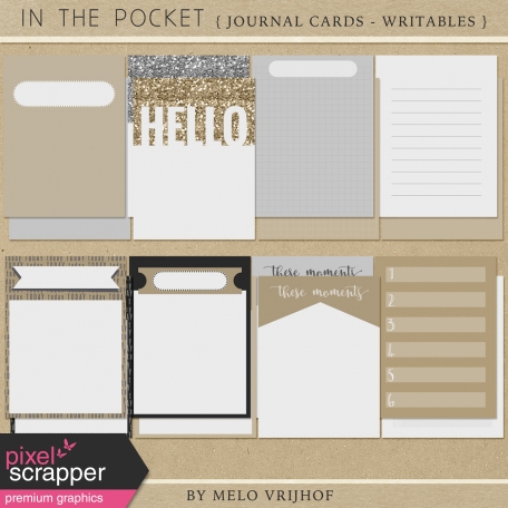 In The Pocket - Writable Journal Cards