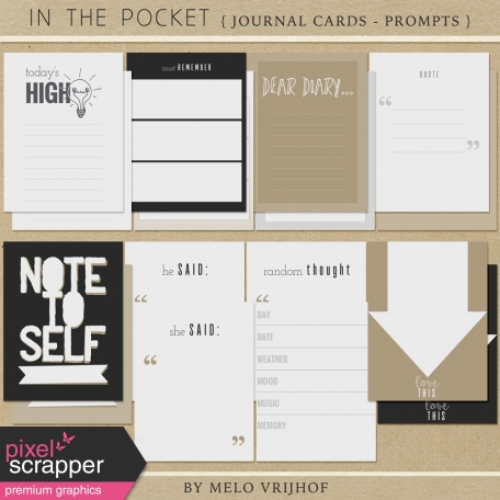 In The Pocket - Prompts Journal Cards