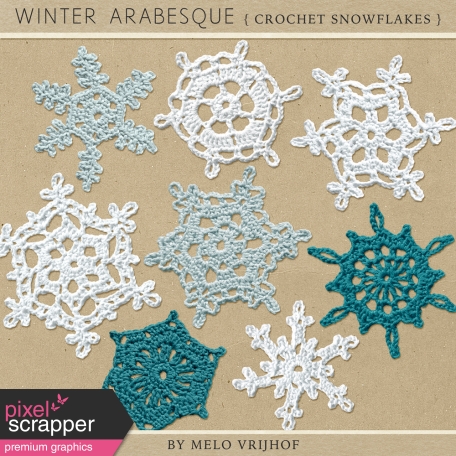 Winter Arabesque - Crochet Snowflakes