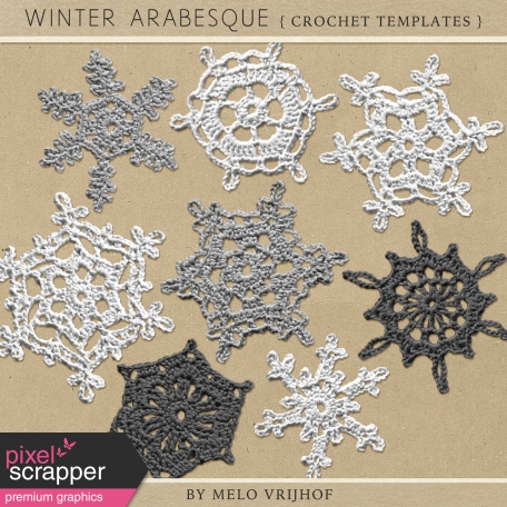 Winter Arabesque - Crochet Snowflake Templates