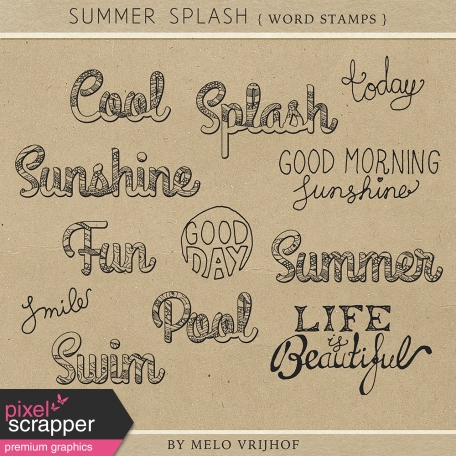 Summer Splash - Word Stamps