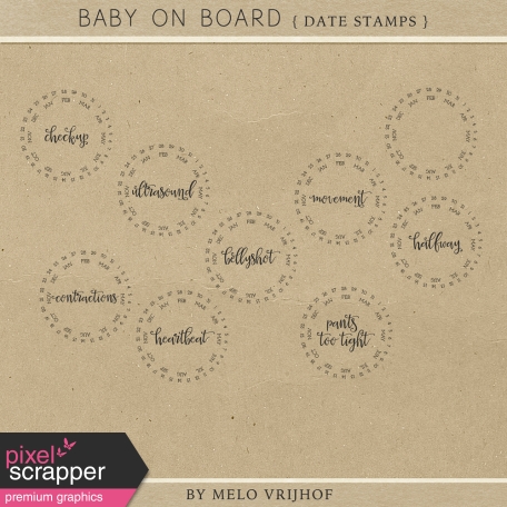 Baby On Board - Date Stamps